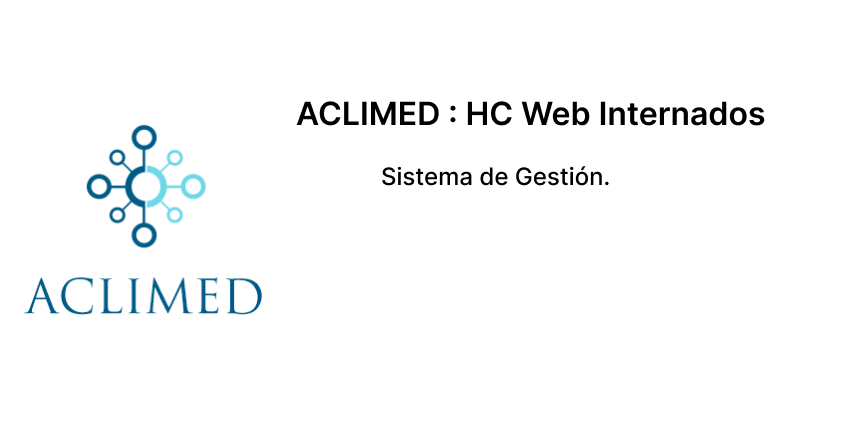 aclimed Gestión integral de pacientes y servicios médicos